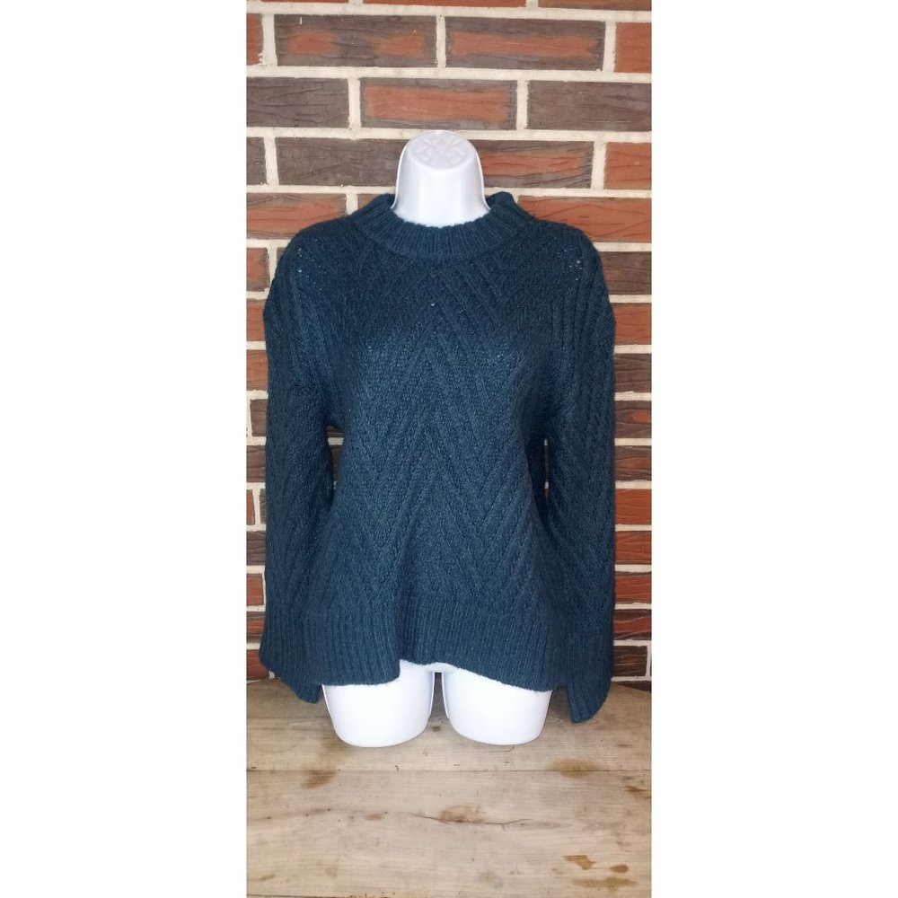 A New Day Women's Green XS Chunky Knit Sweater